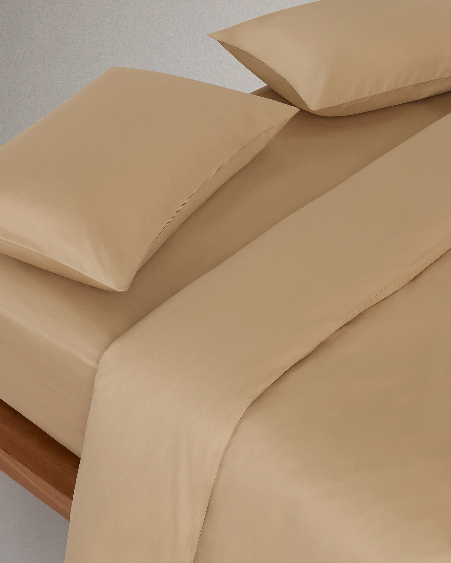 Soft & Smooth Cotton Sateen Duvet Cover - Wheat