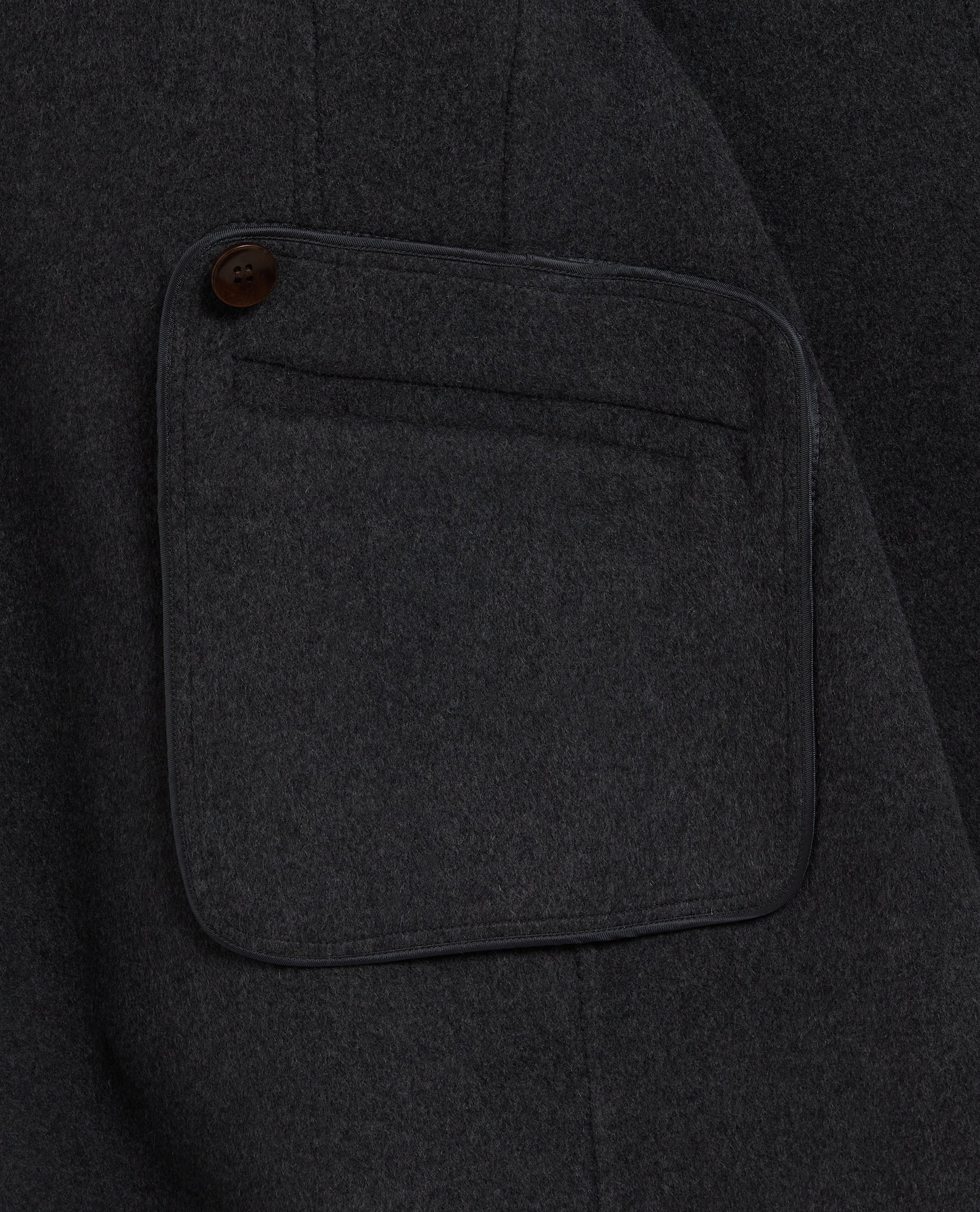 Women's Cashmere Wool Wrap Coat - Charcoal
