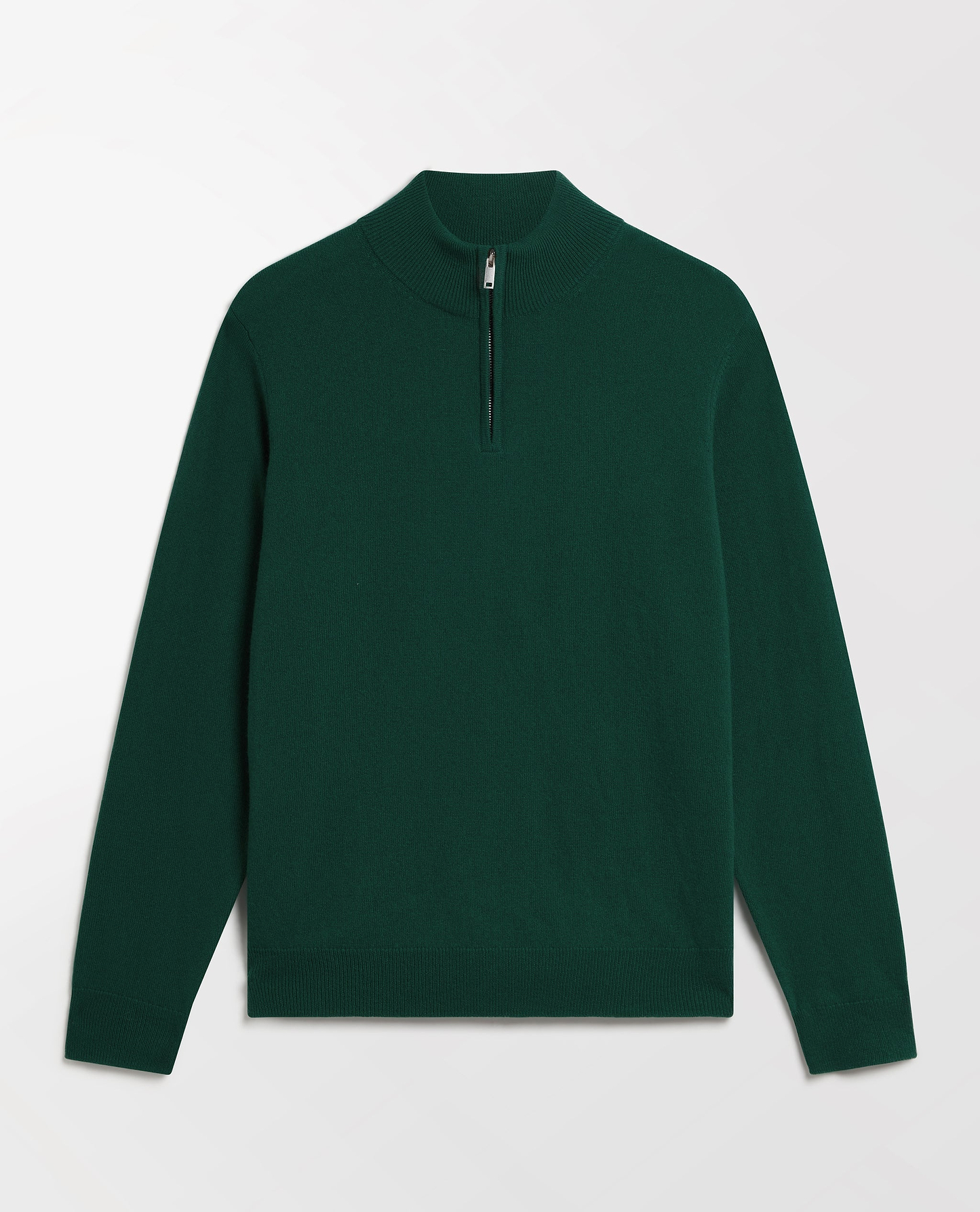 Men's Finest Cashmere 1/4 Zip Jumper - Malachite