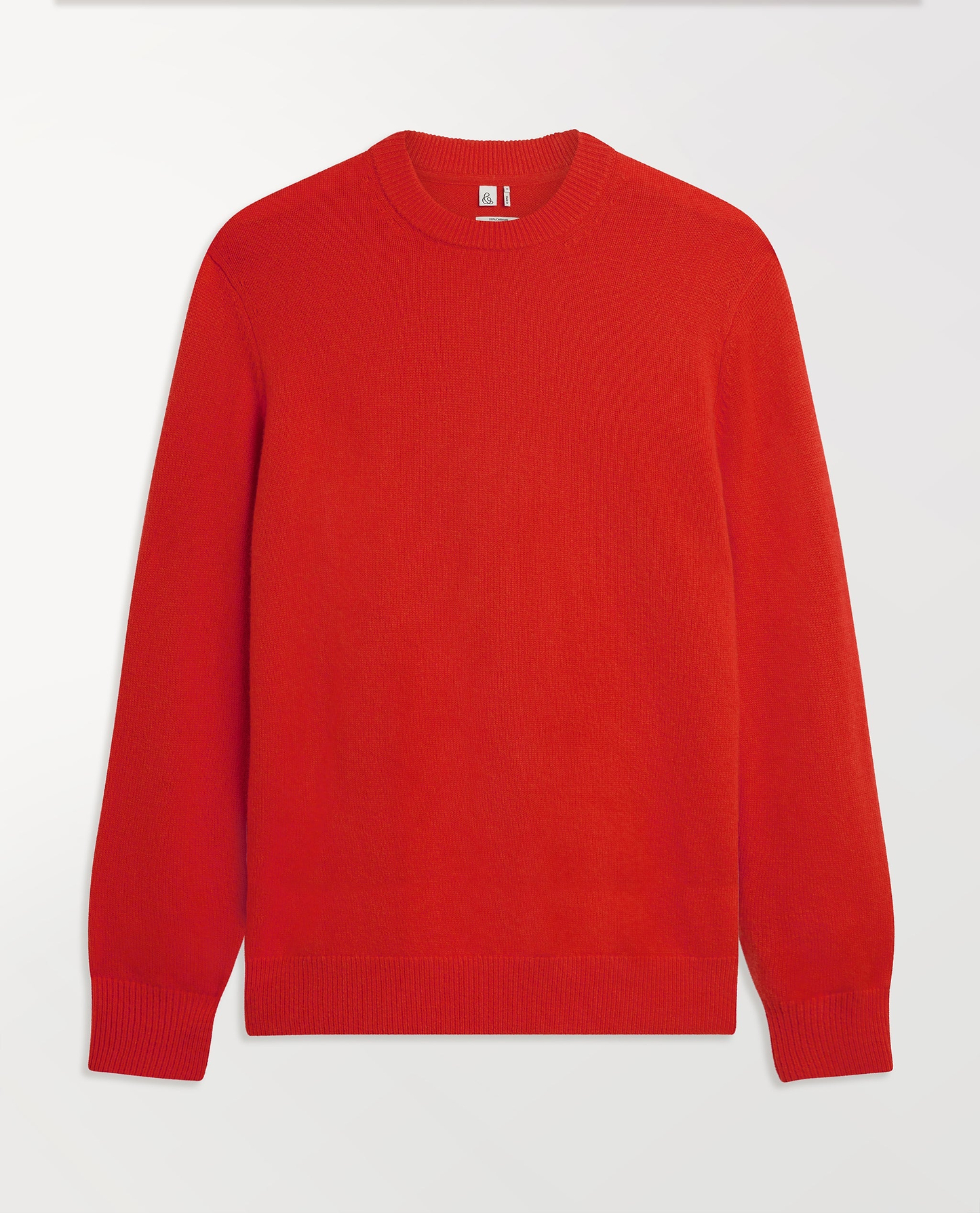 Men's Finest Cashmere Mid-Weight Crew Neck Jumper - Poppy