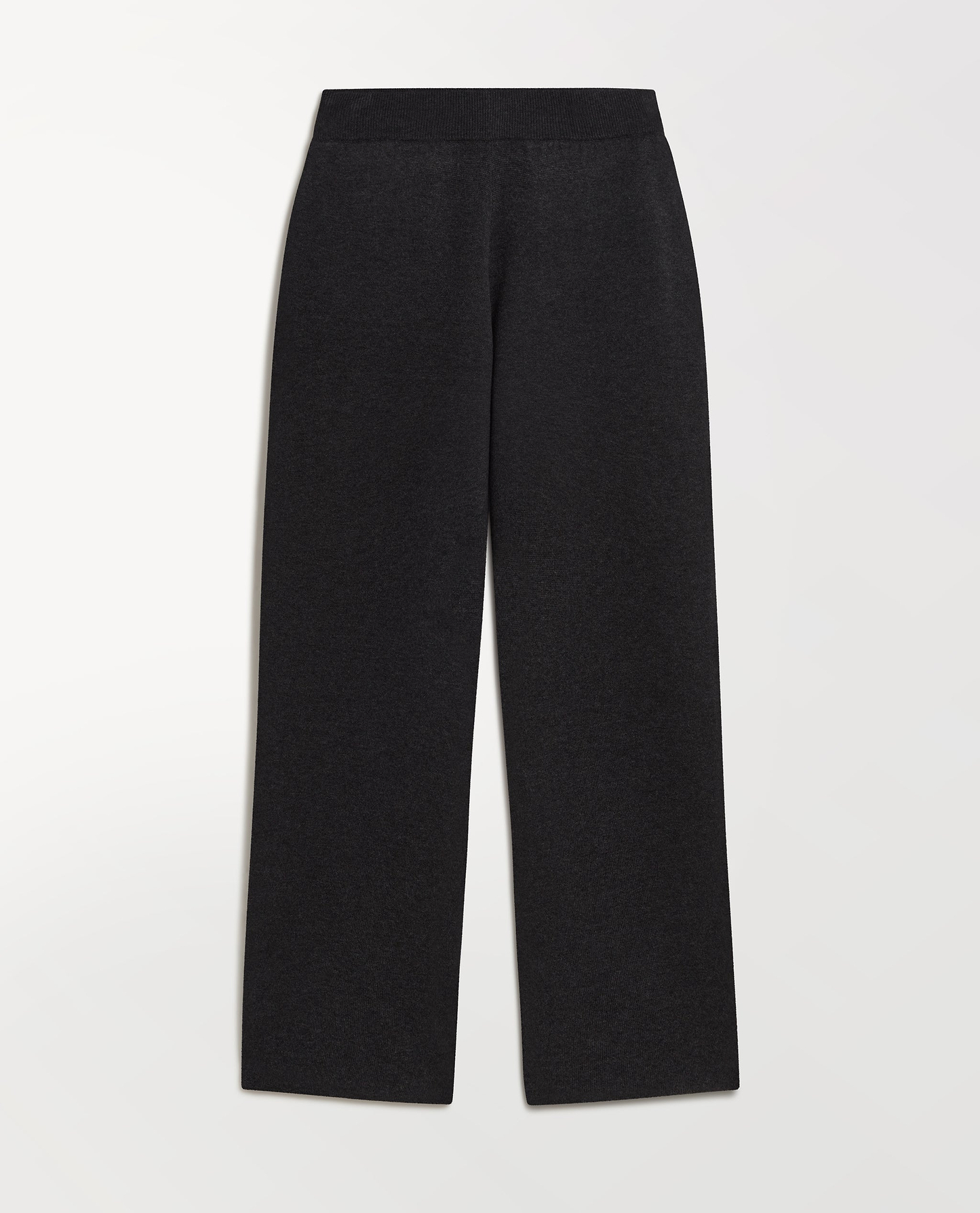 Women's Merino Cotton Tapered Knit Trouser - Graphite/Mid Grey
