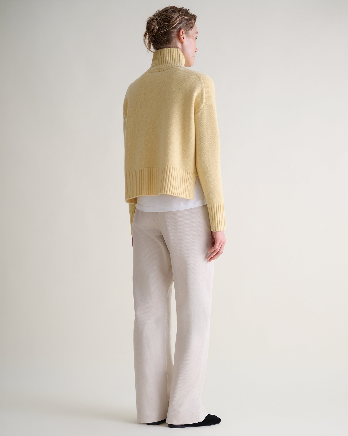 Women's Wool High Neck Jumper - Citrine