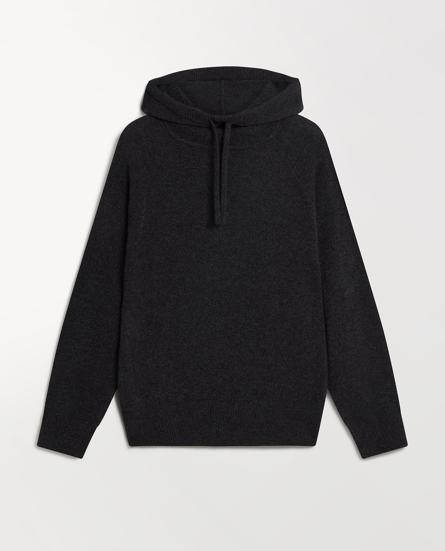 Women's Finest Cashmere Knitted Hoodie - Charcoal
