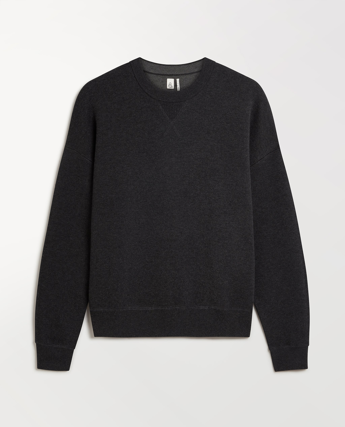 Women's Merino Cotton Reversible Sweatshirt - Graphite/Mid Grey