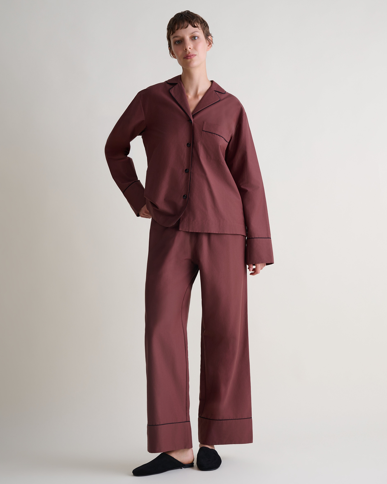 Classic pyjama-inspired shirt shape