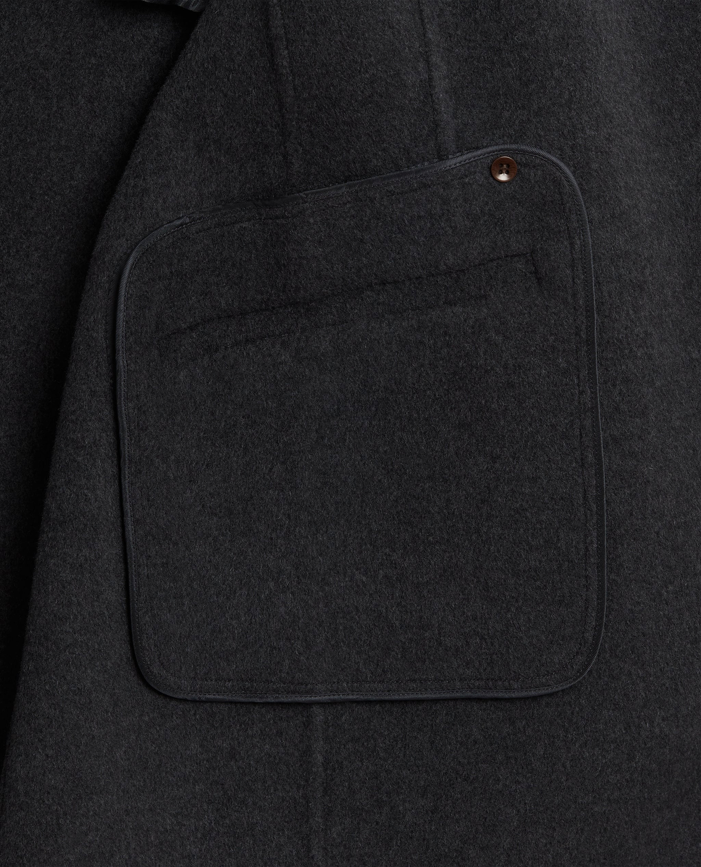 Women's Cashmere Wool Wrap Coat - Charcoal