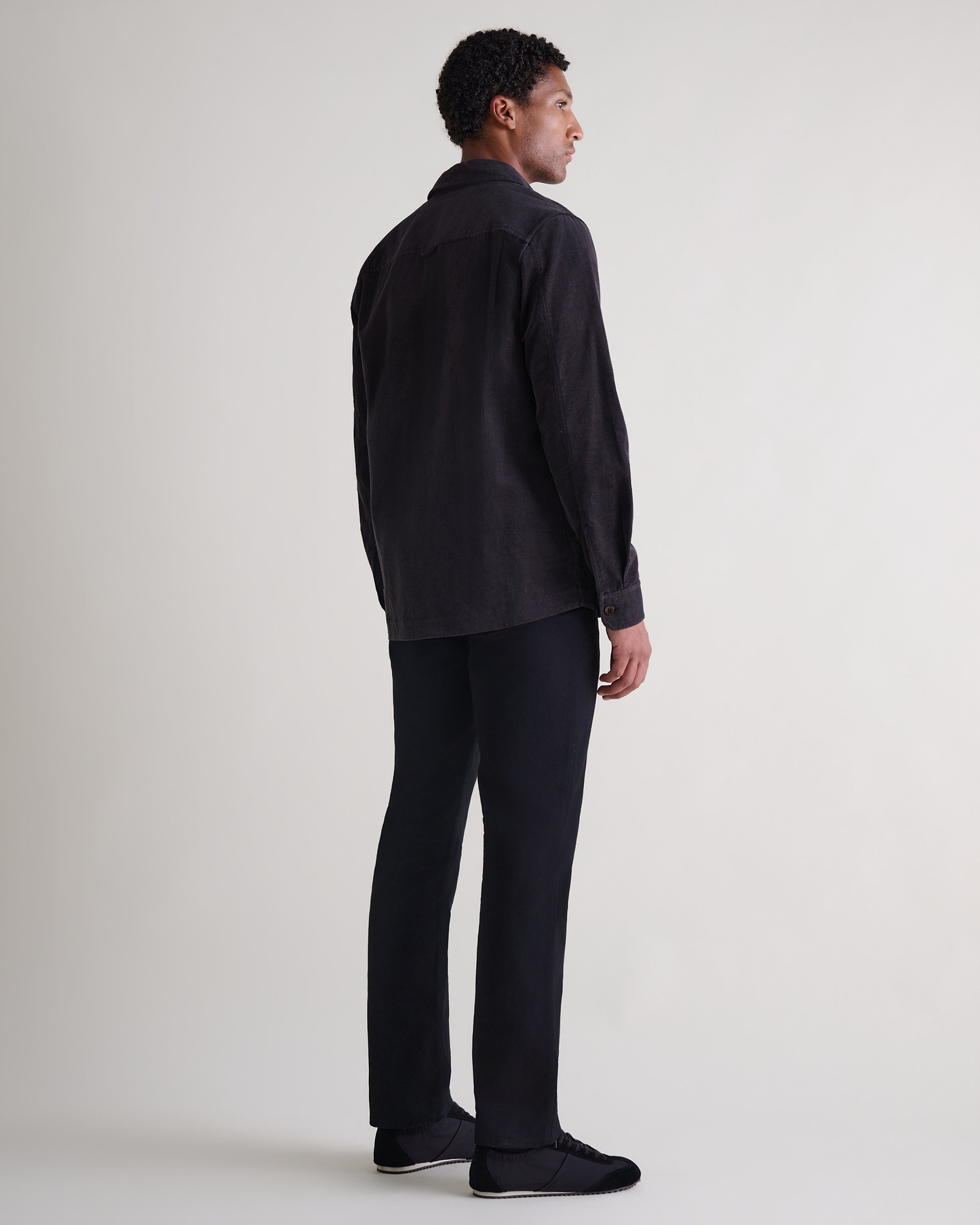 Men's Corduroy Overshirt - Charcoal