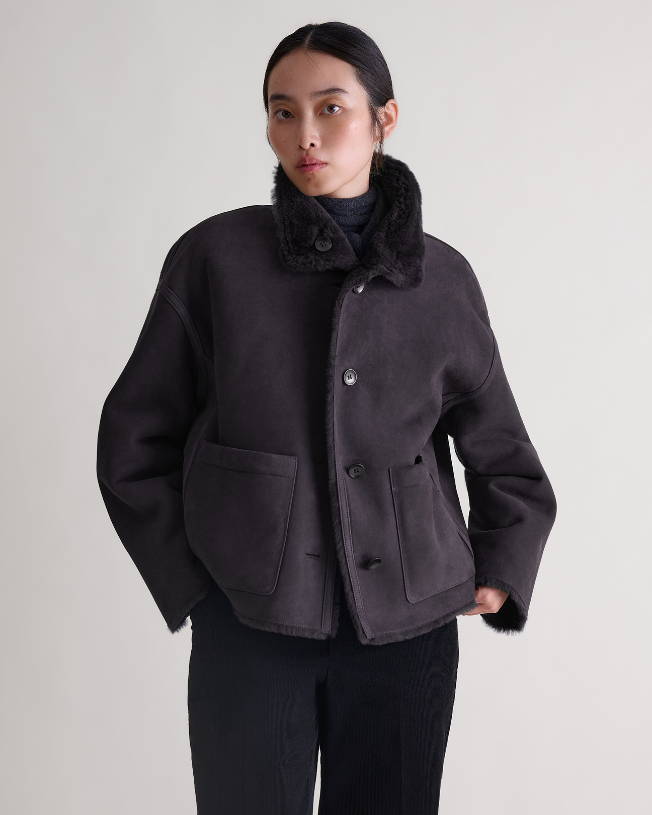 Oversized patch pockets