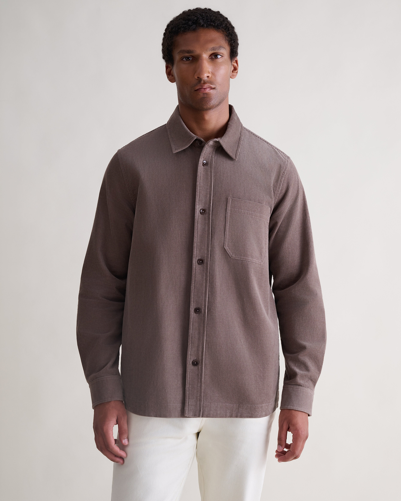 100% Cotton corduroy with a fine rib