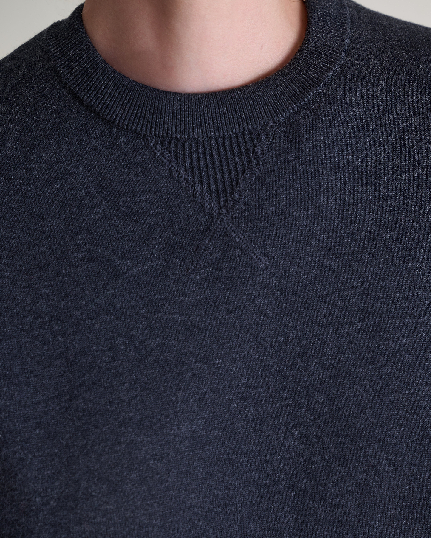 Women's Merino Cotton Reversible Sweatshirt - Graphite/Mid Grey