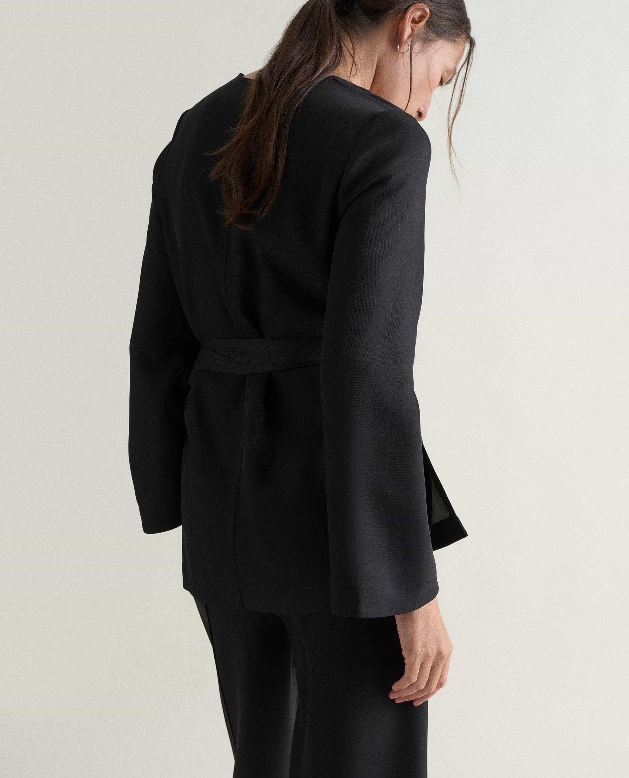 Women's NAIA™ Draped Wrap Top - Black