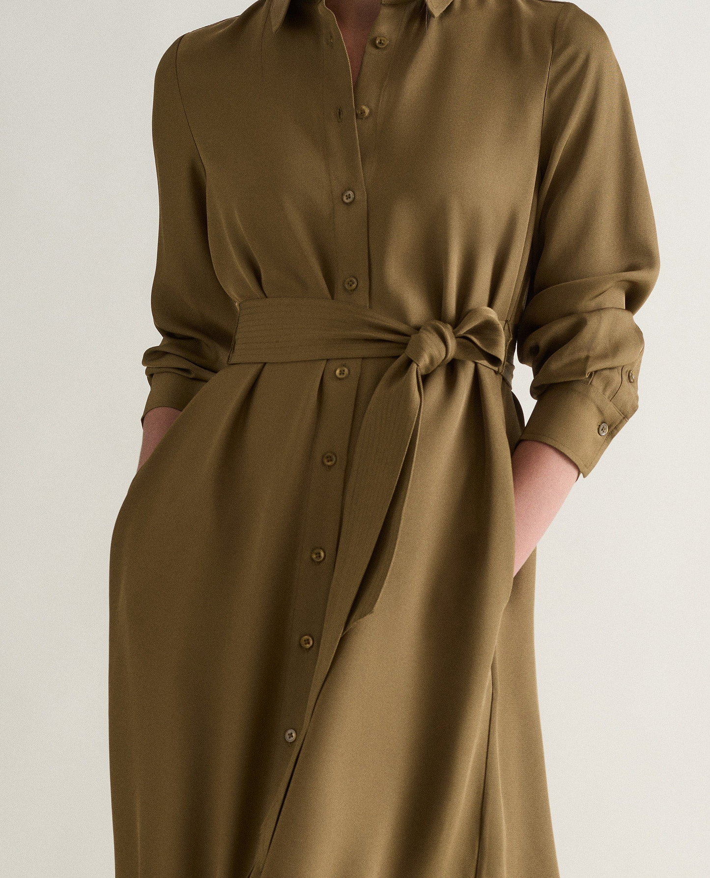 Women's NAIA™ Shirt Dress - Golden Olive