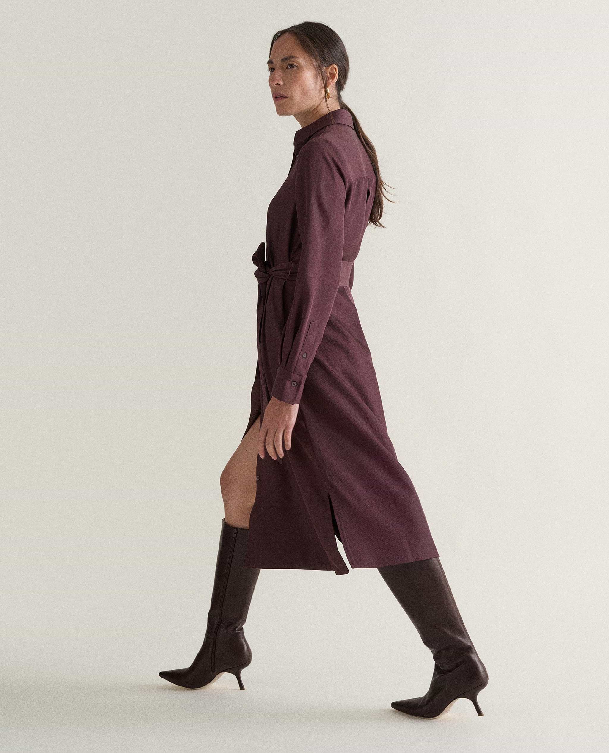 Women's NAIA™ Shirt Dress - Midnight Plum