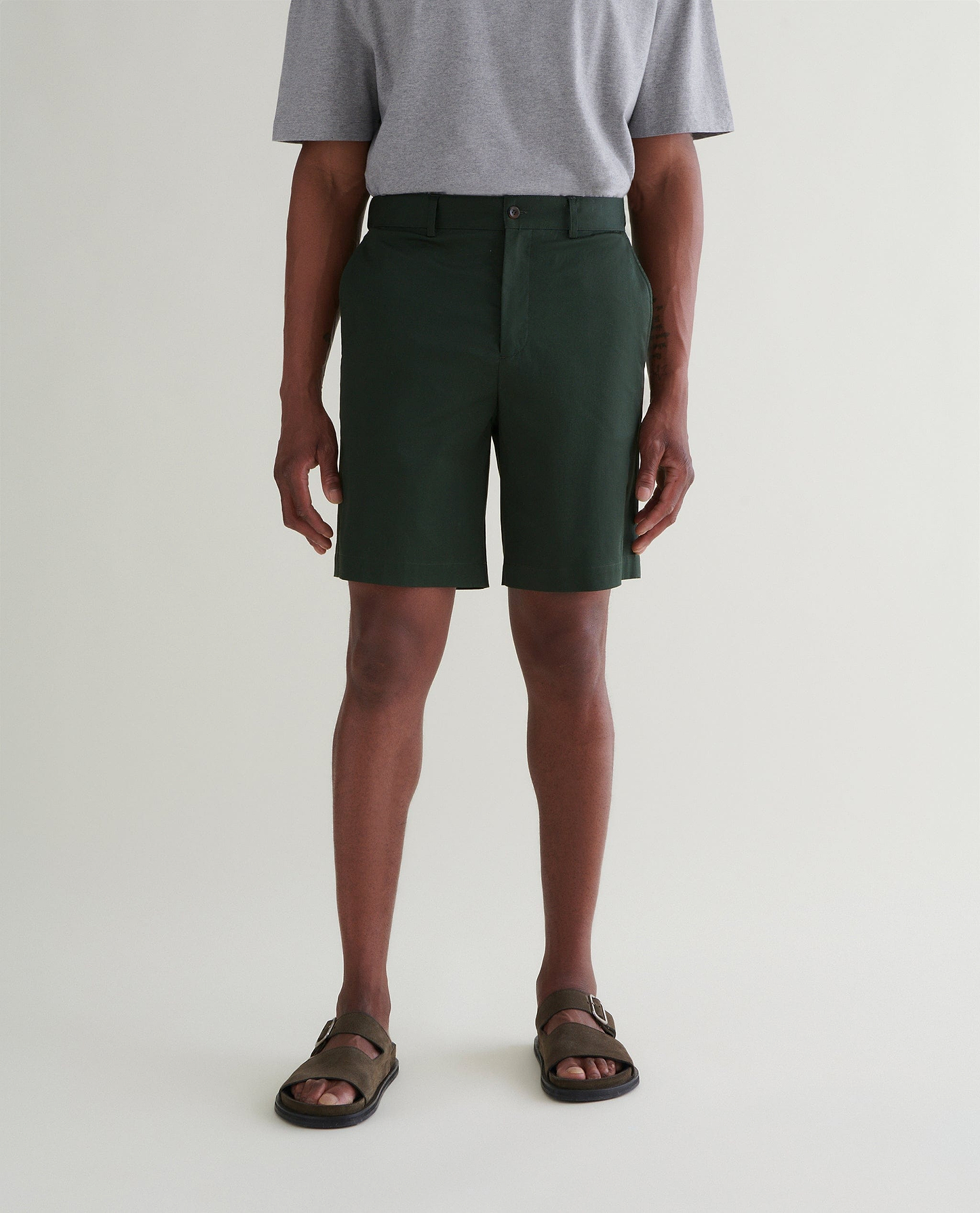 Men's Essential Cotton Chino Shorts - Khaki