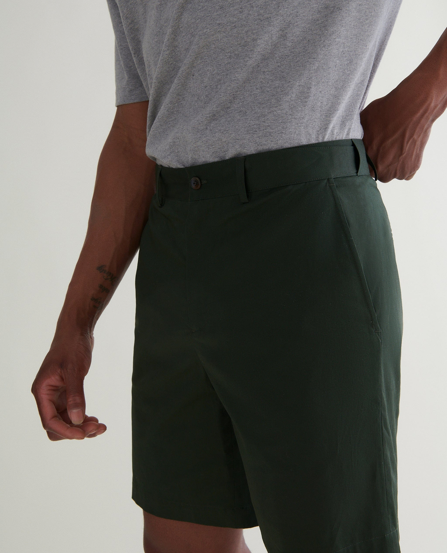 Men's Essential Cotton Chino Shorts - Khaki