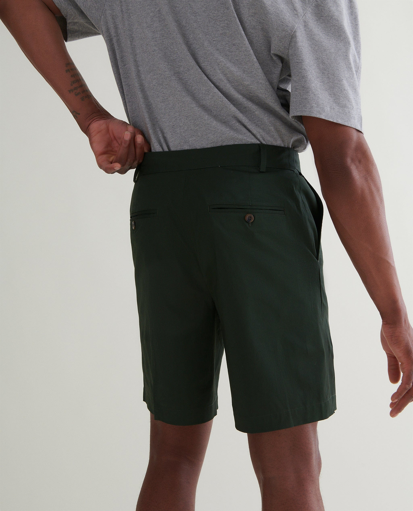 Men's Essential Cotton Chino Shorts - Khaki