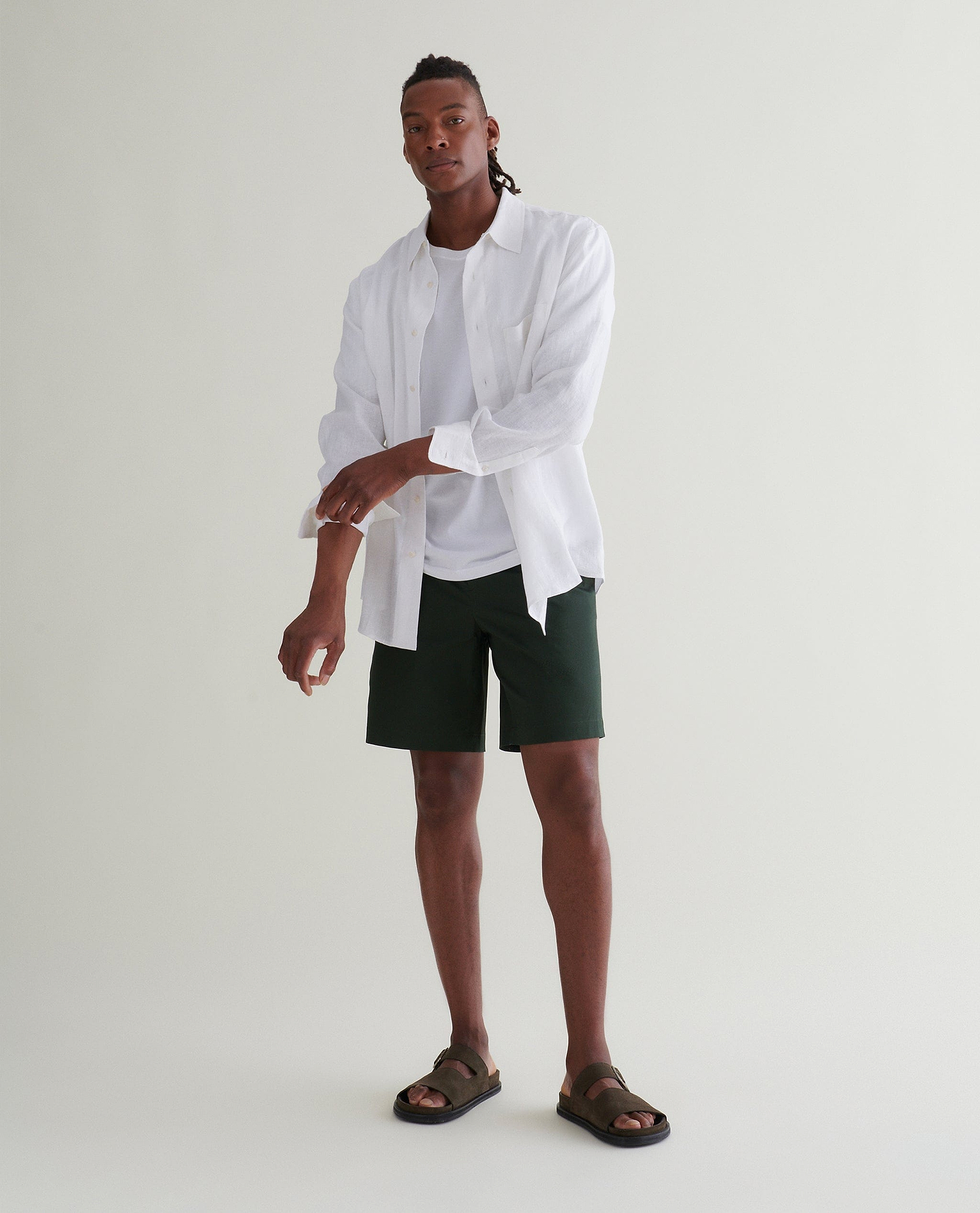 Men's Essential Cotton Chino Shorts - Khaki