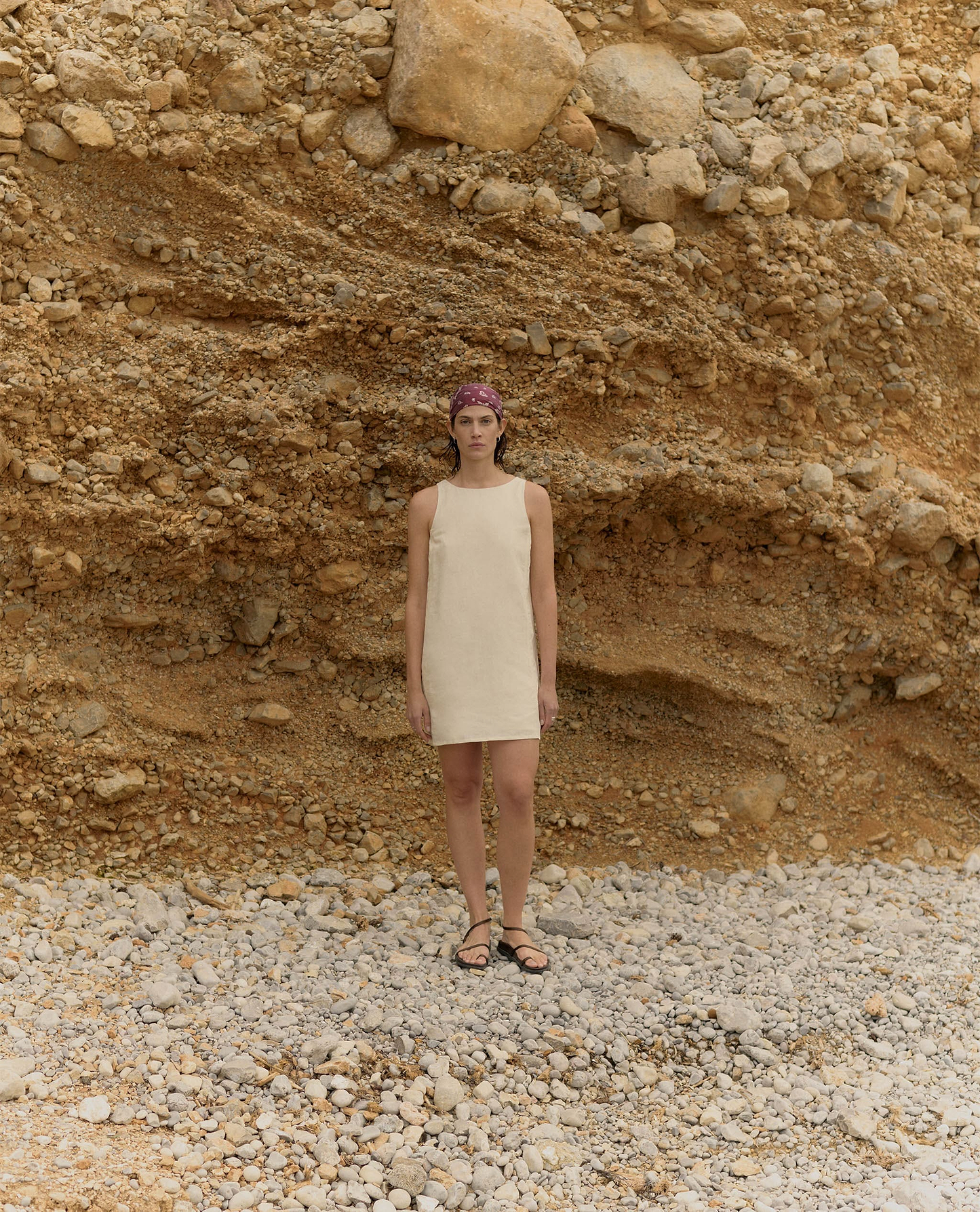 Women's Future-Linen Classic Mini Dress - Buttermilk