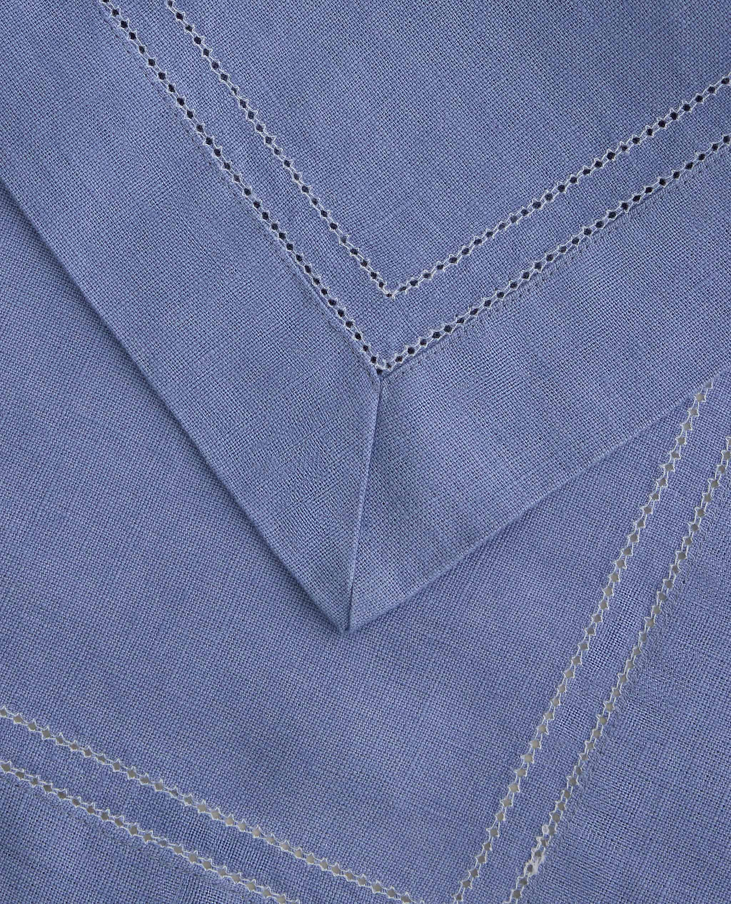 Linen Picotting Napkins (Set of 4) - Denim Blue