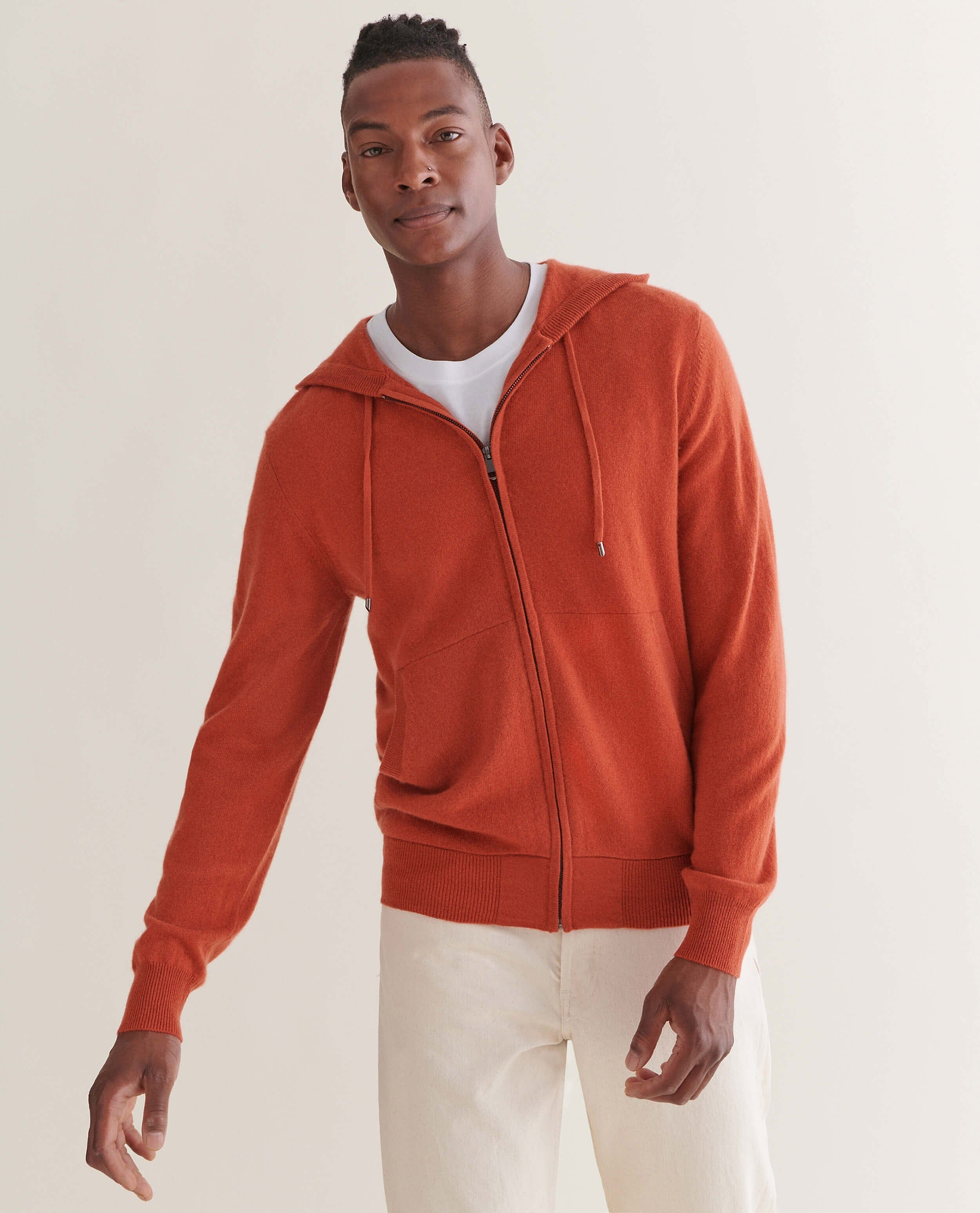 Men's Finest Cashmere Full Zip Hoodie