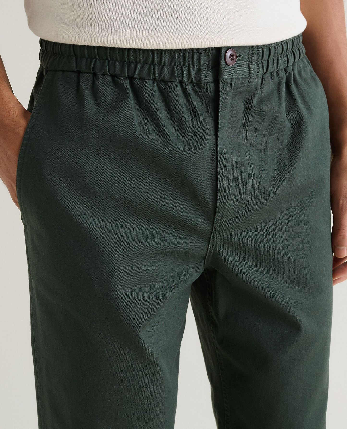 Men's All Rounder Cotton Trousers - Forest Green