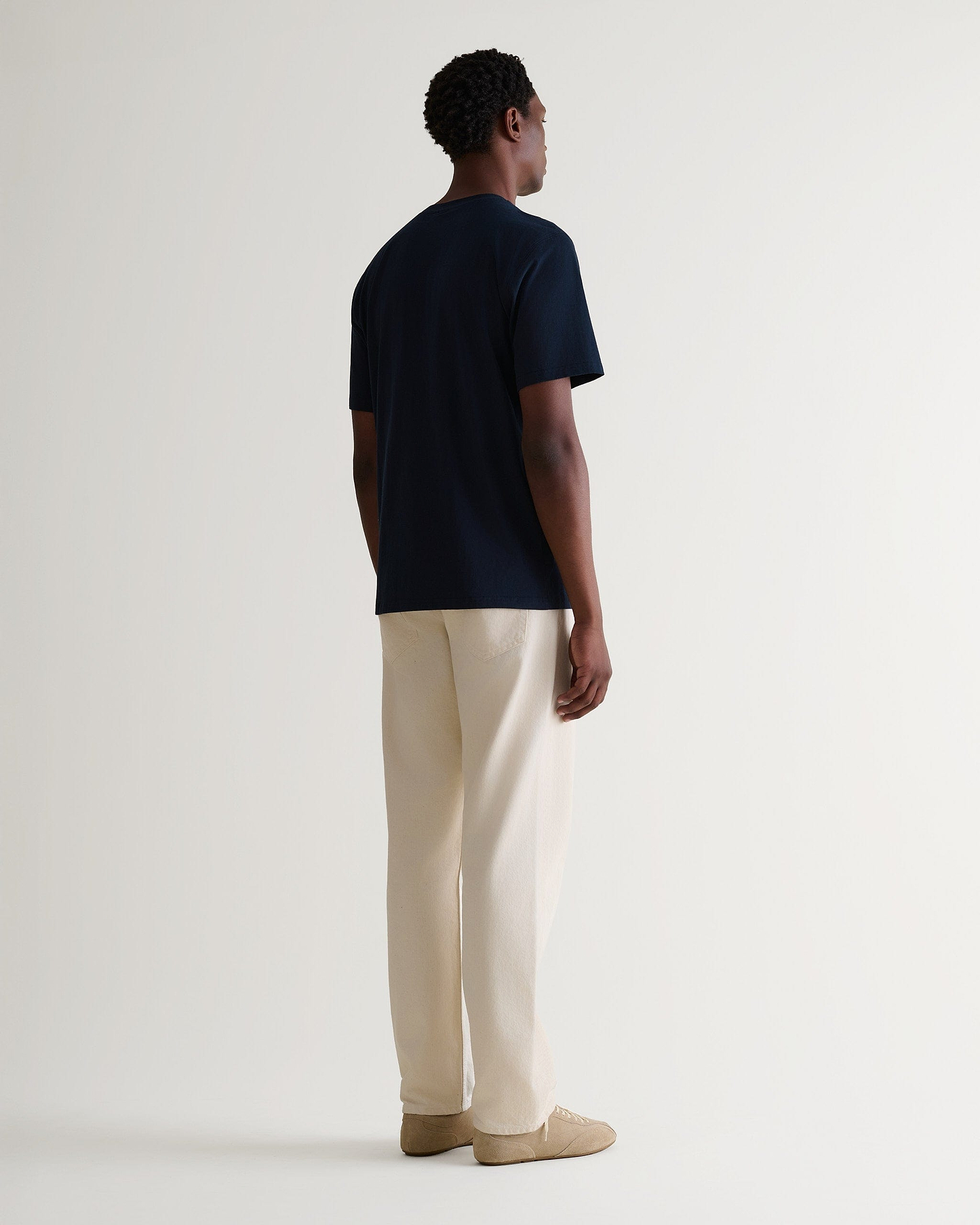 Men's Classic Cotton Crew Neck T-shirt - Navy