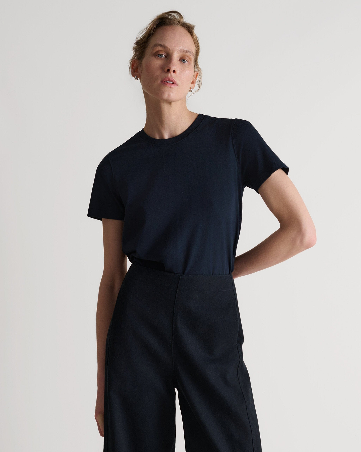 Classic Cotton Crew Neck T-shirt - Navy