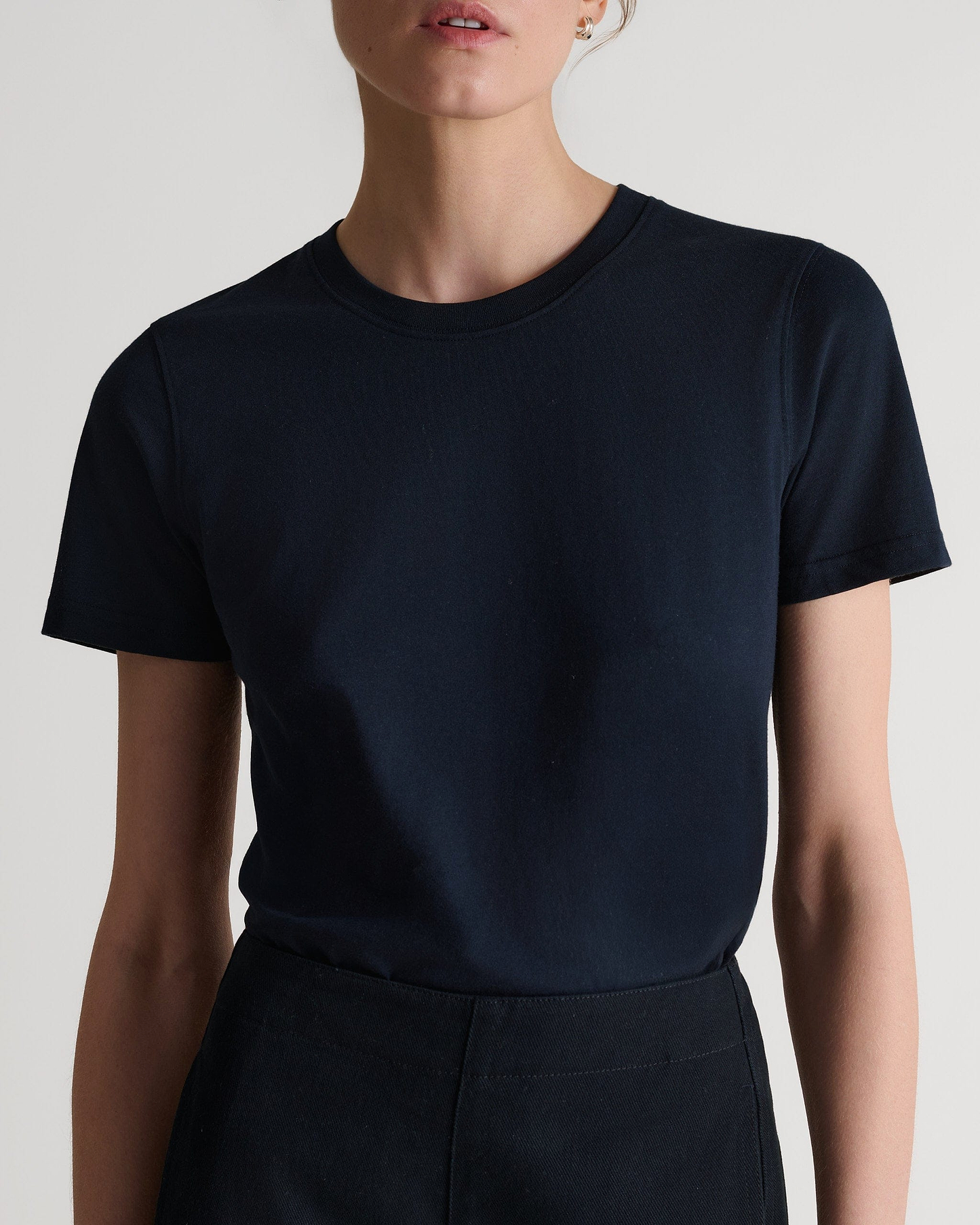 Classic Cotton Crew Neck T-shirt - Navy