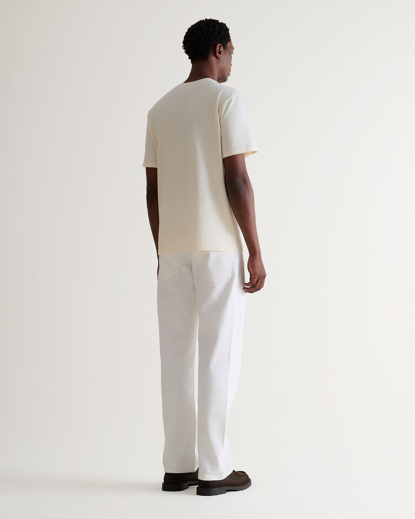 Men's Classic Cotton Crew Neck T-shirt - Parchment