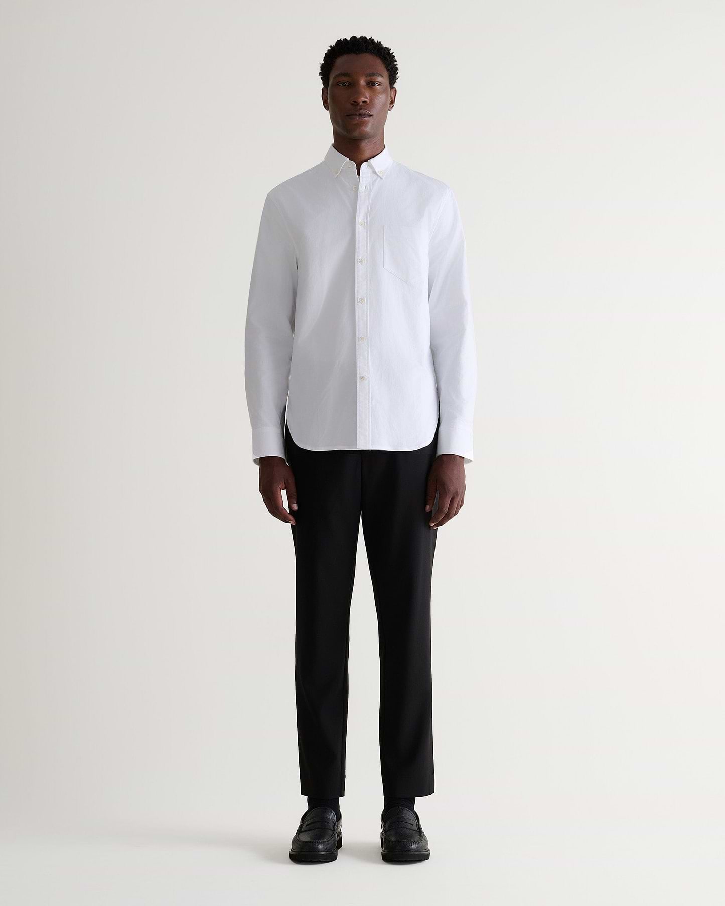 Men's Cotton Oxford Shirt - White