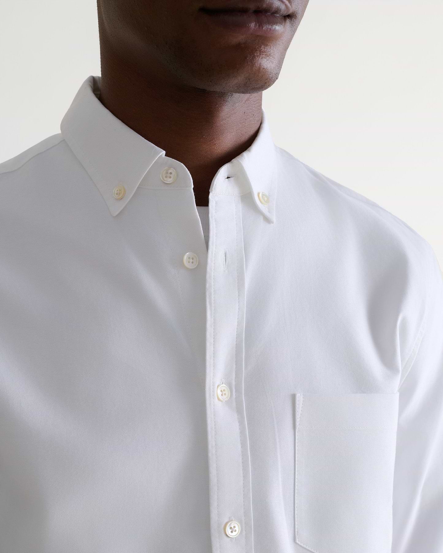 Men's Cotton Oxford Shirt - White