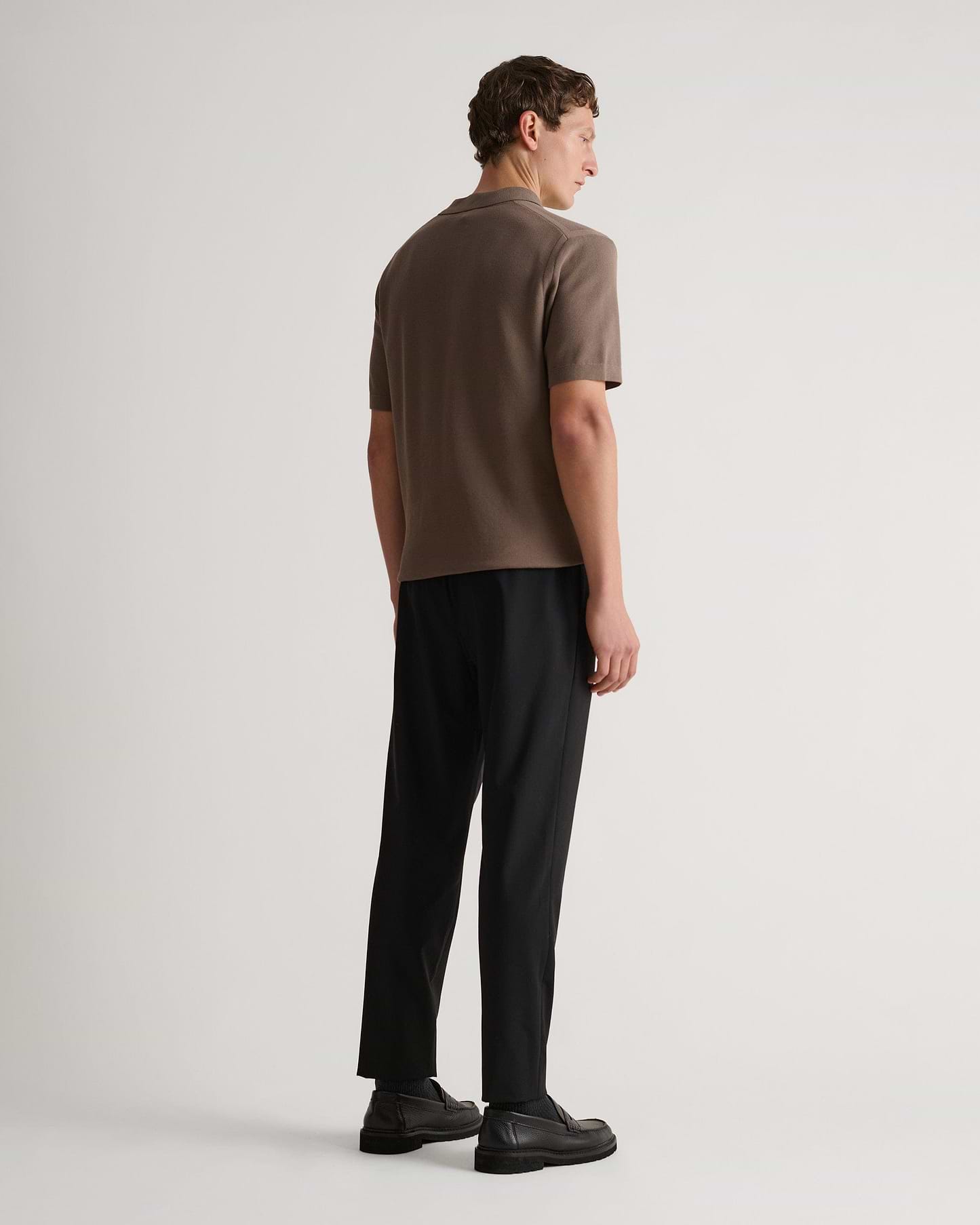 Men's Cotton Twist Pique Polo - Mole