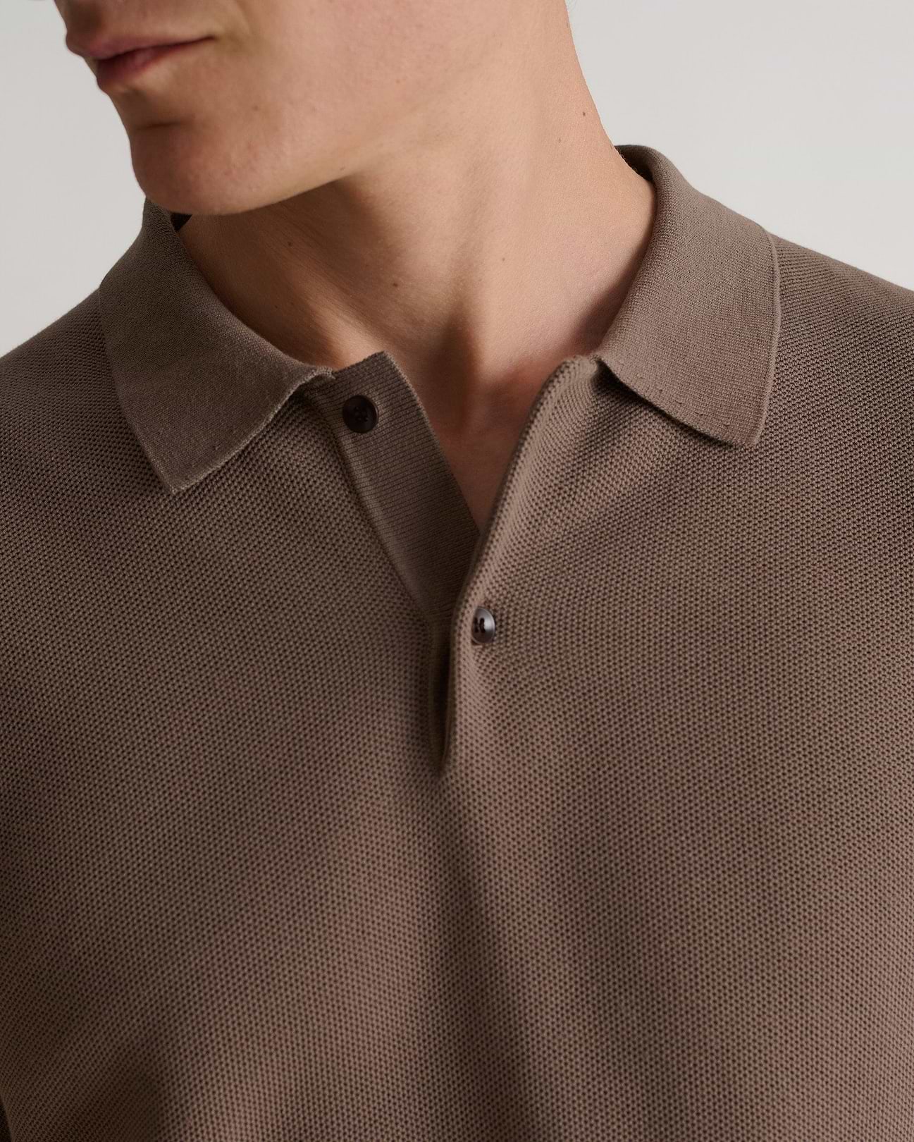ベ*ム様 BATONER TWISTED WOOL PIQUE POLO Men's Cotton Twist Pique Polo | Rise & Fall