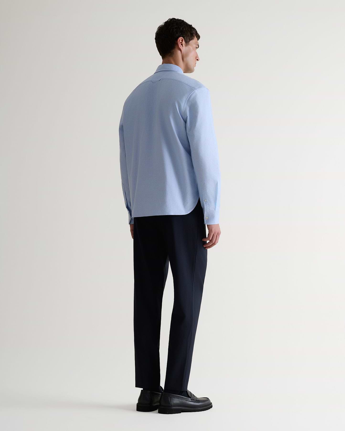 Men's Cotton Oxford Shirt - Light Blue