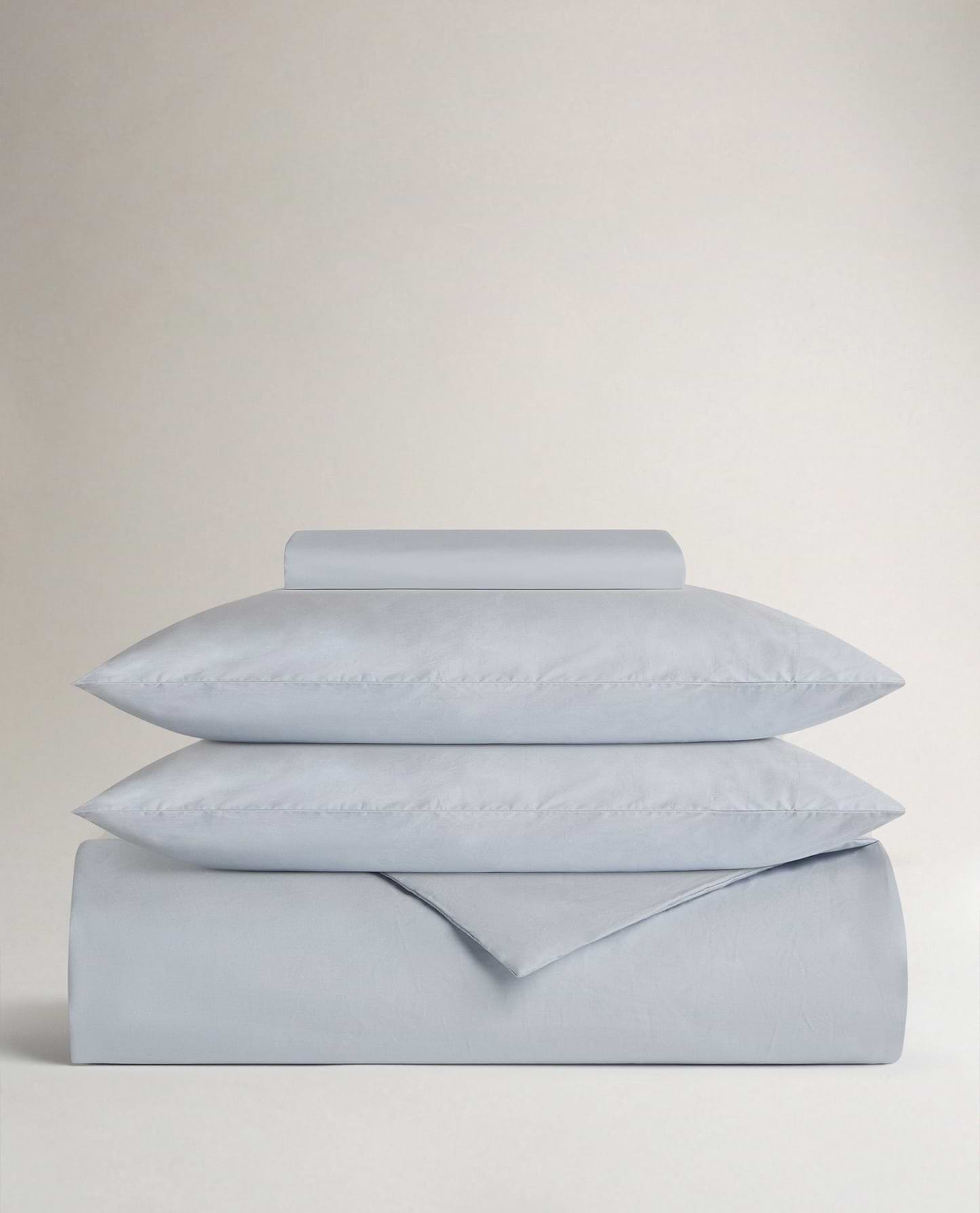 Crisp & Cool Organic Cotton Duvet Set - Cornflower