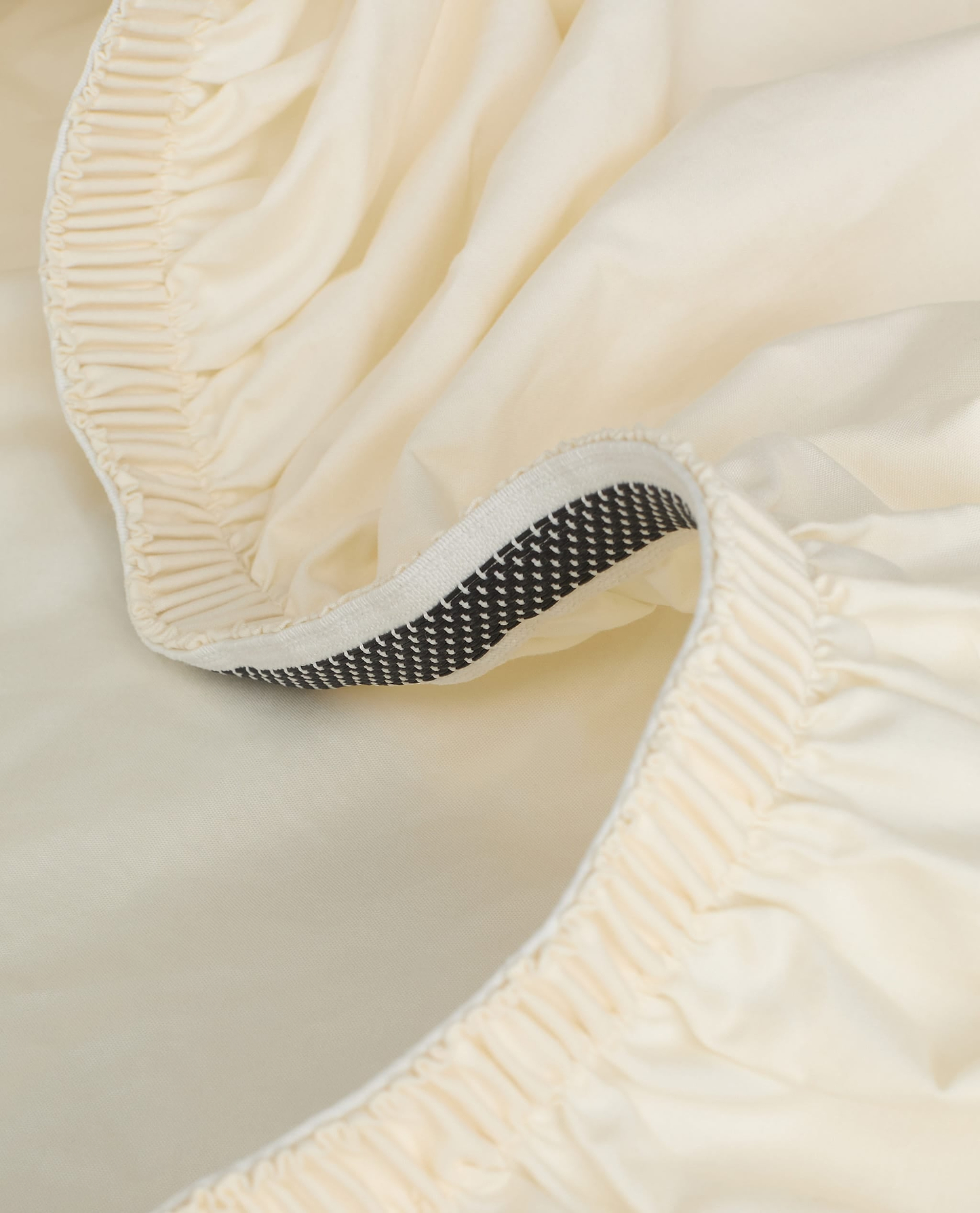 Crisp & Cool Organic Cotton Deep Fitted Sheet - Buttermilk