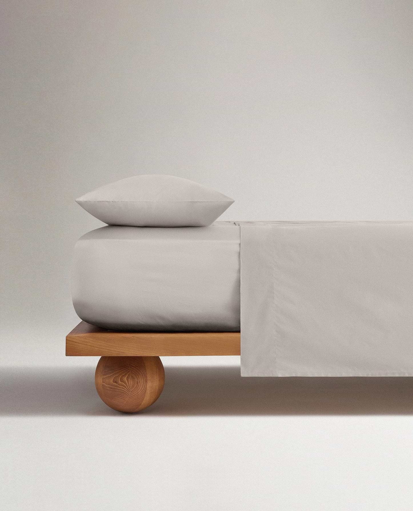 Crisp & Cool Organic Cotton Deep Fitted Sheet - Pebble