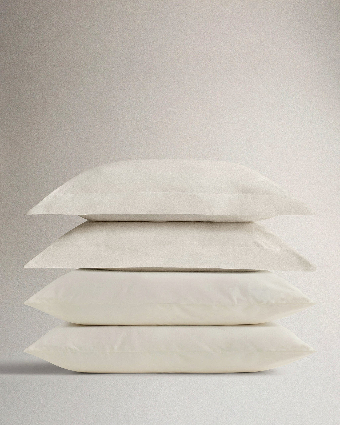 The Crisp & Cool Organic Pillowcase Bundle, Set Of 4 - Buttermilk