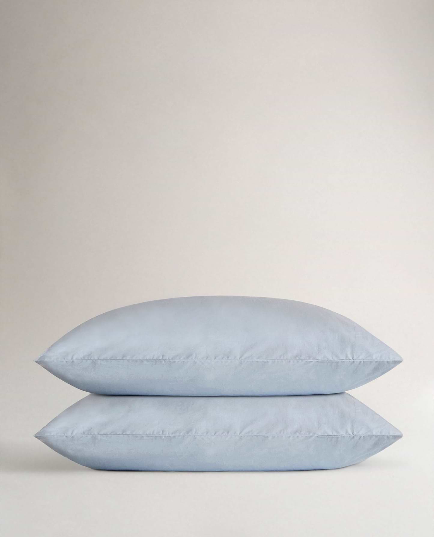 Crisp & Cool Organic Cotton Pillowcase Set - Cornflower