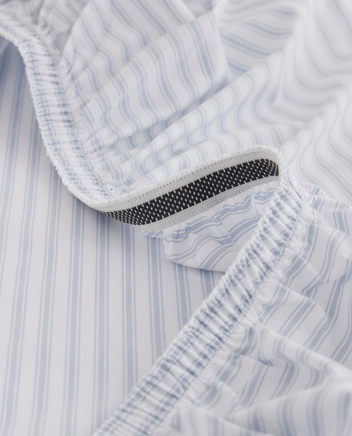 The Crisp & Cool Organic Deluxe Bundle - Blue Stripe Ticking - Super King