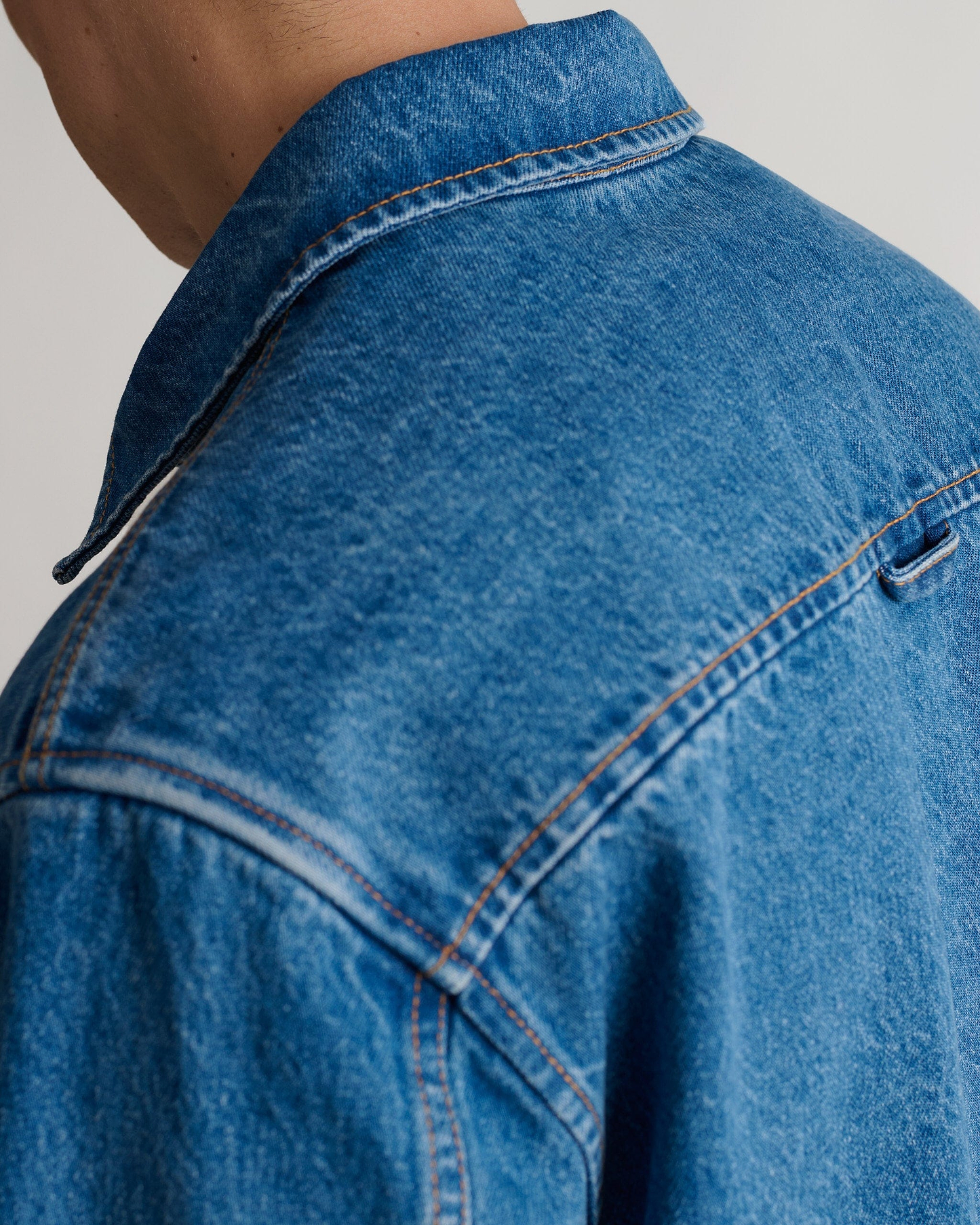 Men's Denim Overshirt - Blue Rinse