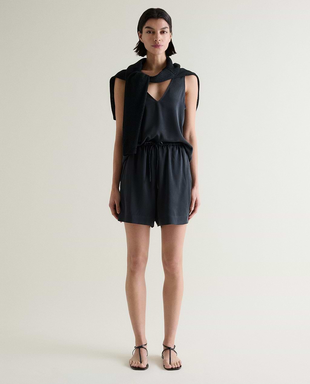 Women's Easy-Silk Sleeveless Top - Black
