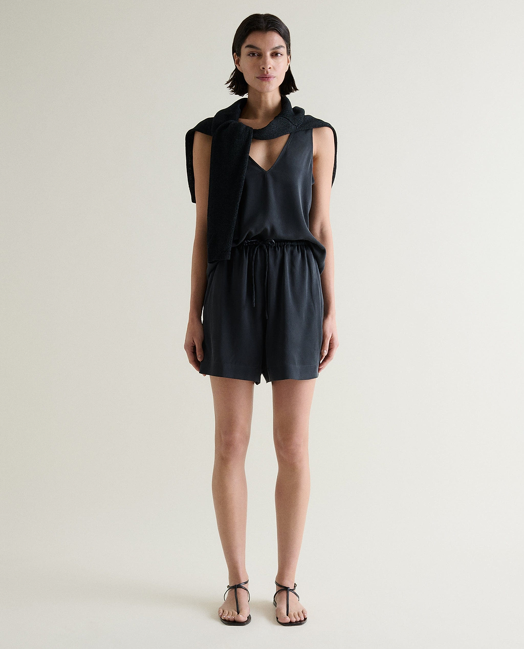 Women's Easy-Silk Sleeveless Top - Black