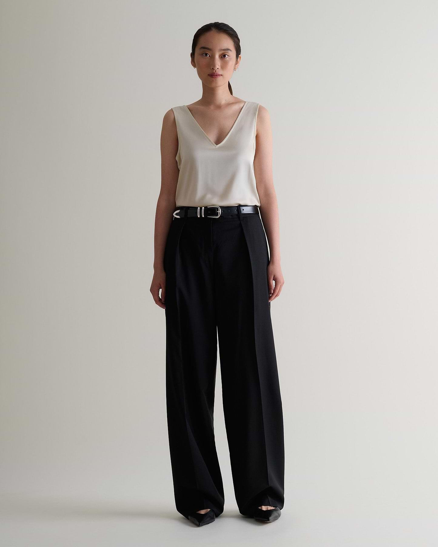 Women's Easy-Silk Sleeveless Top - Alabaster