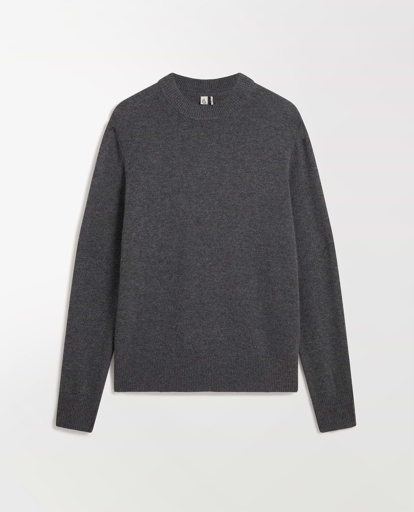 Men's Finest Cashmere Mid-Weight Crew Neck Jumper - Graphite