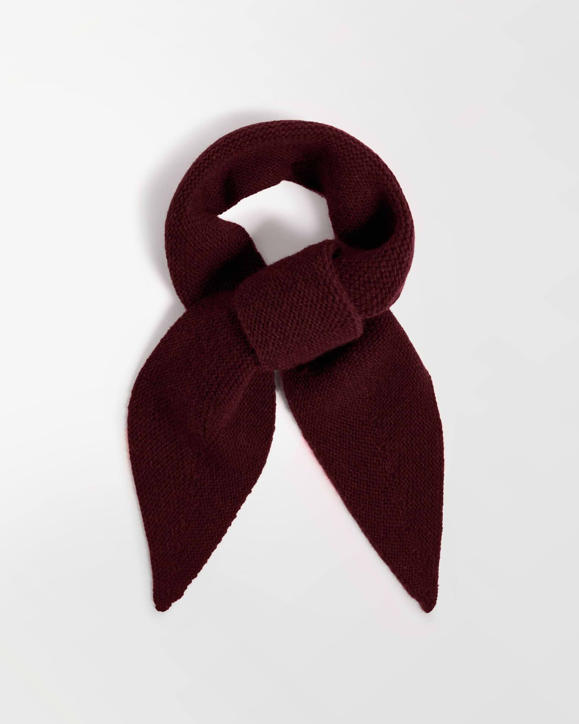 Finest Cashmere Neckerchief - Oxblood