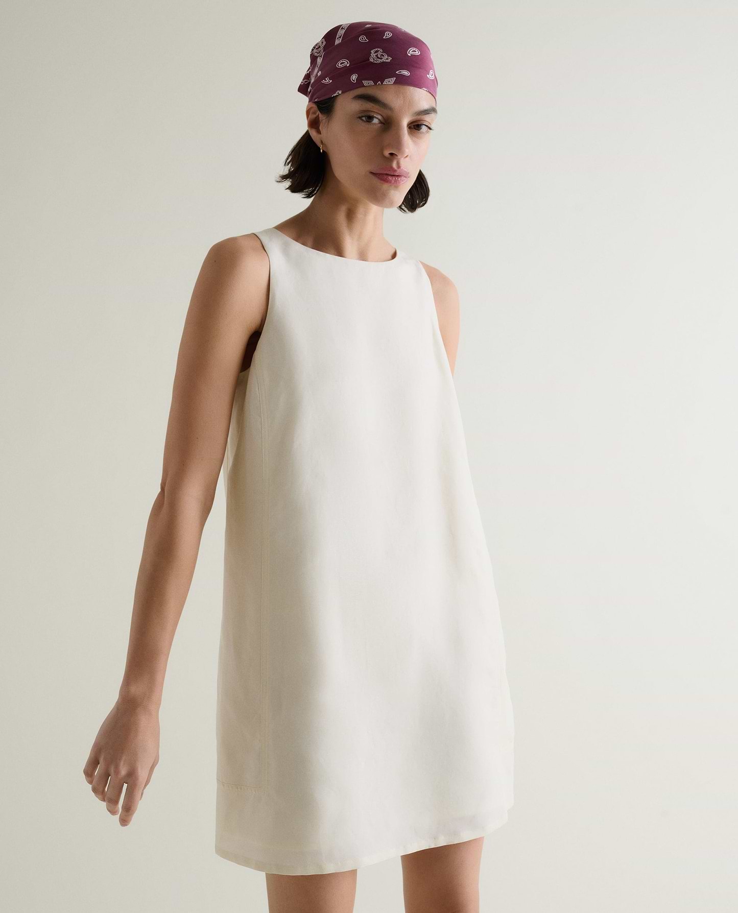 Women's Future-Linen Classic Mini Dress - Buttermilk