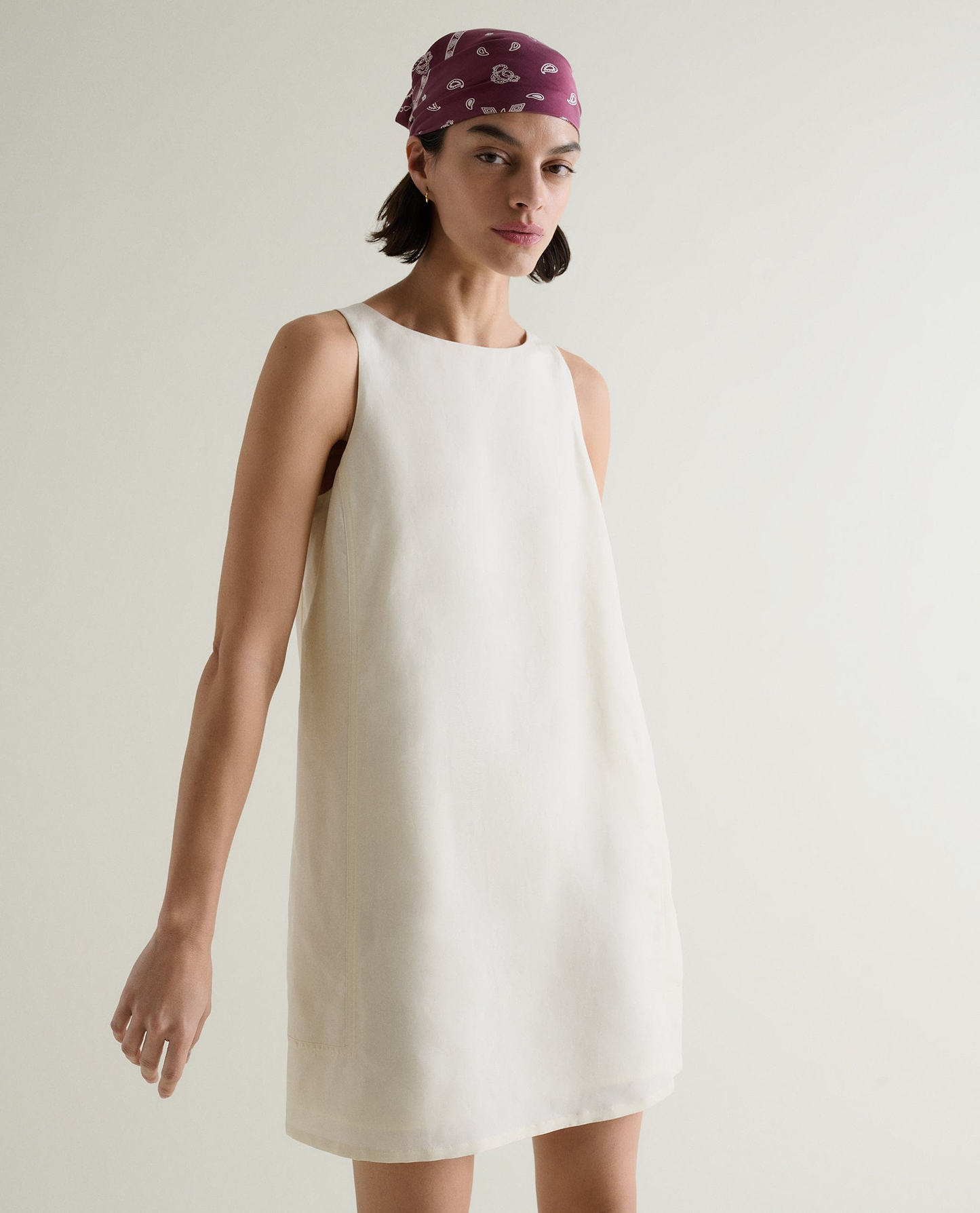 Women's Future-Linen Classic Mini Dress - Buttermilk