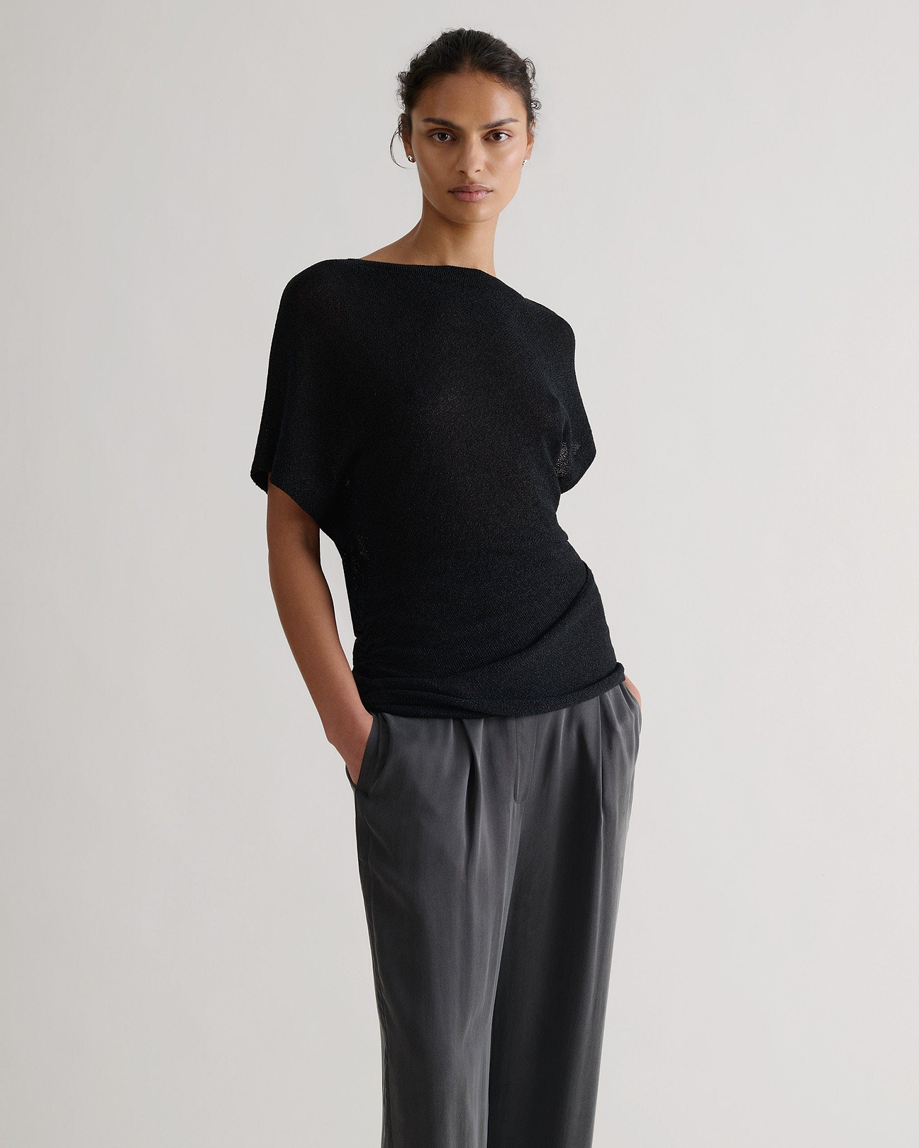 Assymetric drape across body