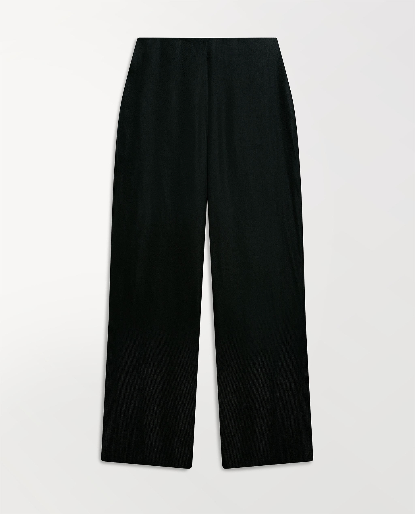 Women's Linen Wide Leg Trouser - Black